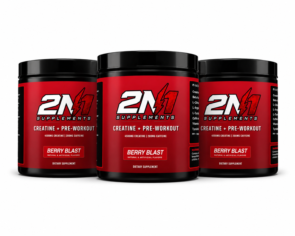 2N1 Pre-Workout + Creatine | Two Supplements, One Serving (200g)